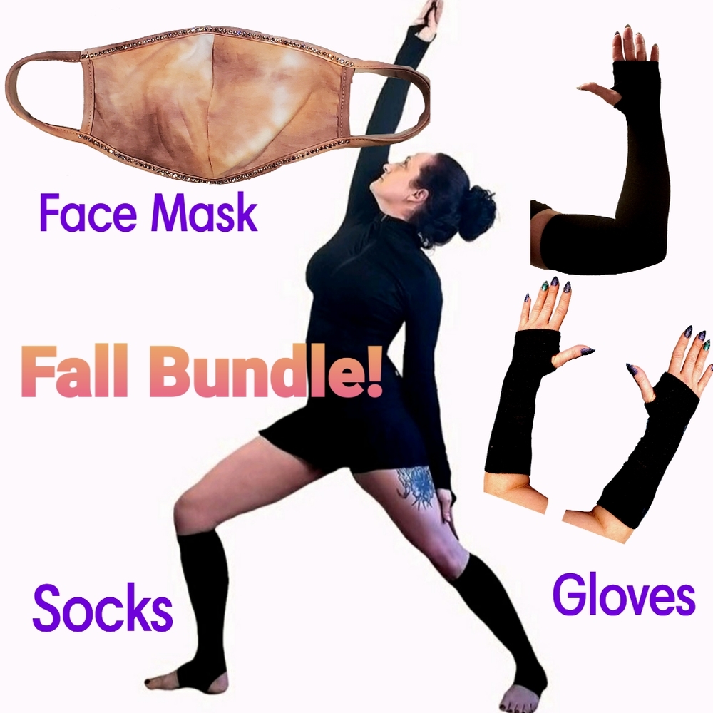 Bamboo n Bling Bundle: Mask & Socks/Gloves